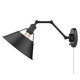 Orwell One Light Wall Sconce (3306-A1W BLK-BLK)