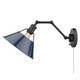 Orwell One Light Wall Sconce (3306-A1W BLK-NVY)