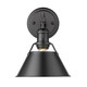 Golden - 3306-BA1 BLK-BLK - One Light Bath Vanity - Orwell - Matte Black