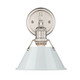 Golden - 3306-BA1 PW-DB - One Light Bath Vanity - Orwell - Pewter