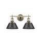 Orwell Two Light Bath Vanity (3306-BA2 AB-BLK)