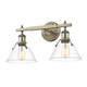 Orwell Two Light Bath Vanity (3306-BA2 AB-CLR)