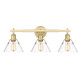 Orwell Three Light Bath Vanity (3306-BA3 BCB-CLR)