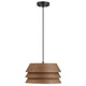 Golden - 3990-13 DWA - One Light Pendant - Aalto - Dark Walnut
