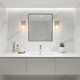 Brilia One Light Wall Sconce Vanity (5189-WSC PN-FLT)