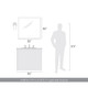 Brilia One Light Wall Sconce Vanity (5189-WSC PN-FLT)