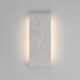 Golden - 7280-OWL16 WT - LED Outdoor Wall Mount - Stela - White Travertine