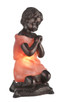 Meyda Tiffany - 24112 - One Light Table Lamp - Silhouette - Pink/White