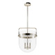 Hunter - 19830 - Three Light Pendant - Karloff - Brushed Nickel