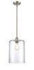 manufacturer_finish:Brushed Satin Nickel|manufacturer_glass:Clear Large Cobbleskill|light_output:220.00lm|color_temperature:2200K|cri:99
