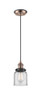 Innovations - 201CBP-ACBK-G52 - One Light Mini Pendant - Franklin Restoration - Antique Copper