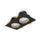Dals - GBR35-CDW-DUO-BK - Regressed Gimbal Downlight - Revolve - Black