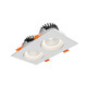 Dals - GBR35-CDW-DUO-WH - Regressed Gimbal Downlight - Revolve - White