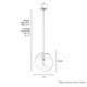 Sacha One Light Pendant (19661)