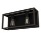 Hunter - 19671 - Two Light Vanity - Squire Manor - Matte Black