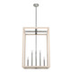 Hunter - 19679 - Eight Light Pendant - Squire Manor - Brushed Nickel