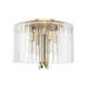 Hunter - 19690 - Four Light Flush Mount - Gatz - Alturas Gold