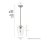 Vidria One Light Pendant (19723)