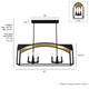 Dukestown Eight Light Chandelier (19731)