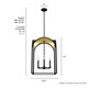 Dukestown Four Light Pendant (19733)