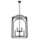 Hunter - 19736 - Eight Light Pendant - Dukestown - Natural Black Iron