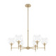 Hunter - 19743 - Six Light Chandelier - Xidane - Alturas Gold