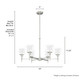 Xidane Six Light Chandelier (19744)