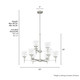 Xidane Nine Light Chandelier (19746)
