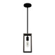 Hunter - 19769 - One Light Pendant - Squire Manor - Matte Black