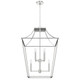 Hunter - 19772 - Eight Light Pendant - Laurel Ridge - Brushed Nickel