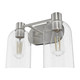 Hunter - 19778 - Two Light Bathroom Vanity - Lochemeade - Brushed Nickel