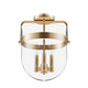 Hunter - 19837 - Three Light Flush Mount - Karloff - Alturas Gold