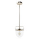 Hunter - 19839 - One Light Pendant - Karloff - Brushed Nickel