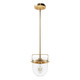Hunter - 19840 - One Light Pendant - Karloff - Alturas Gold