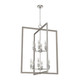 Hunter - 19859 - 12 Light Foyer Pendant - Woodburn - Brushed Nickel