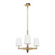 Hunter - 19878 - Three Light Chandelier - Nolita - Alturas Gold