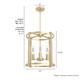 Astwood Four Light Chandelier (19959)