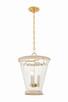Mitzi - H1136703-AGB/SBQ - Three Light Lantern - Lucretia - Aged Brass