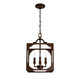 Hunter - 19980 - Four Light Pendant - Highland Hill - Textured Rust