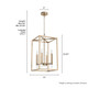 Sunjai Four Light Pendant (19988)