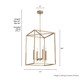 Sunjai Four Light Pendant (19990)