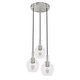Hunter - 19992 - Three Light Pendant - Maple Park - Brushed Nickel