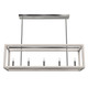 Hunter - 19998 - Five Light Linear Chandelier - Squire Manor - Chrome