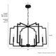 Zoanne Six Light Chandelier (45242)