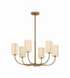 Troy Lighting - F3030-PBR - Six Light Chandelier - Teddy - Patina Brass