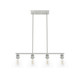 Hunter - 48038 - Four Light Chandelier - Van Nuys - Brushed Nickel