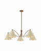 Troy Lighting - F3542-PBR/SSD - Five Light Chandelier - Clive - Patina Brass