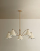 Clive Five Light Chandelier (F3542-PBR/SSD)