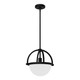 Hunter - 48054 - One Light Pendant - Wedgefield - Matte Black