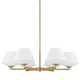 Hunter - 48097 - Six Light Chandelier - Celestial Valley - Alturas Gold